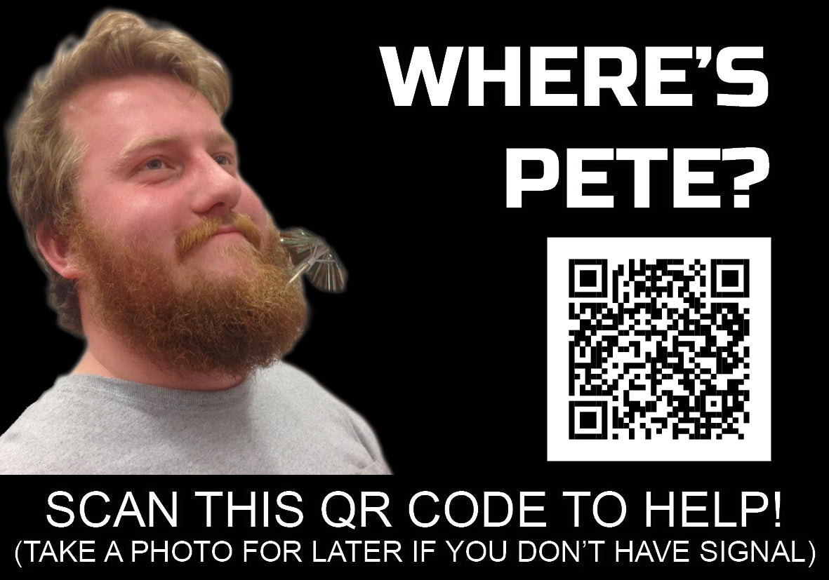 Umbrella Pete with QR Code x100